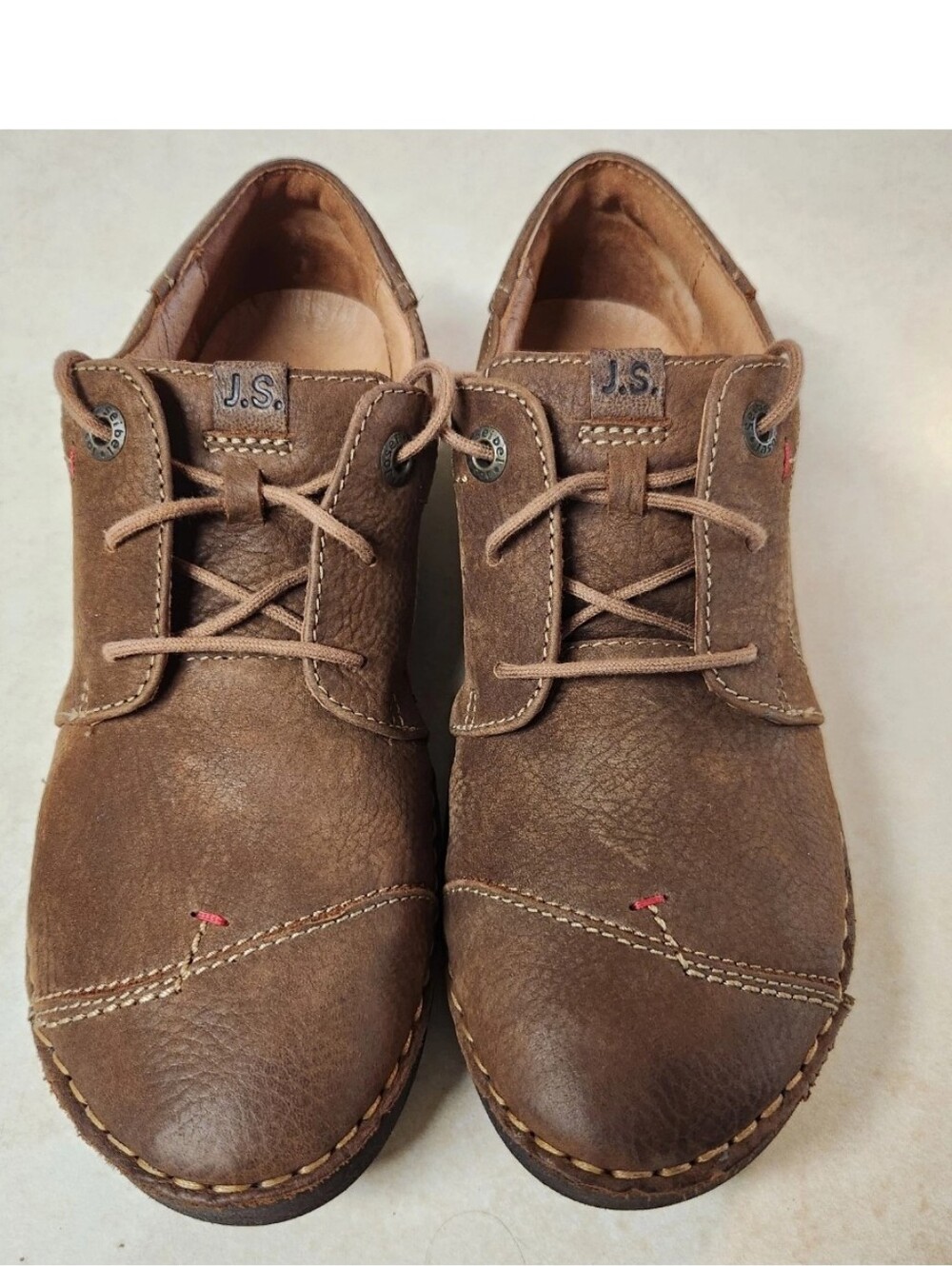 Josef Seibel Fergey 20 Brown Leather Comfort Walking Shoes Women's Size 39 8.5 M